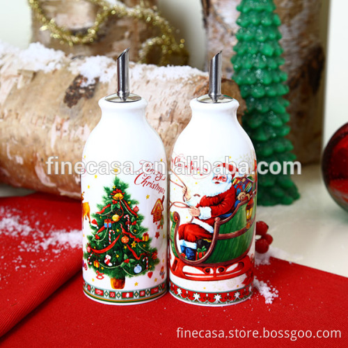Christmas Porcelain Olive Oil Vinegar Bottle Holder
Quality Assured
